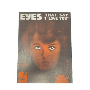 Eyes That Say‎ I Love You Sheet Music 1919 Fred Fisher
